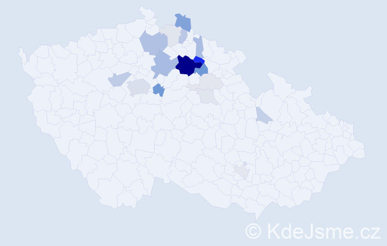 Příjmení: 'Rančák', počet výskytů 53 v celé ČR