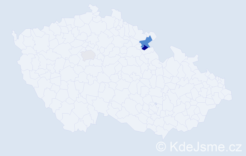 Příjmení: '"Bartoňová-Dobenínová"', počet výskytů 4 v celé ČR