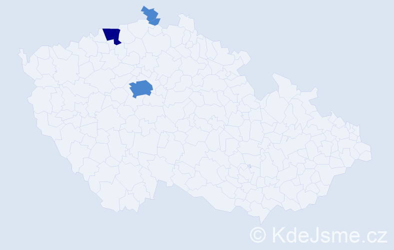 Příjmení: 'Beckel', počet výskytů 6 v celé ČR