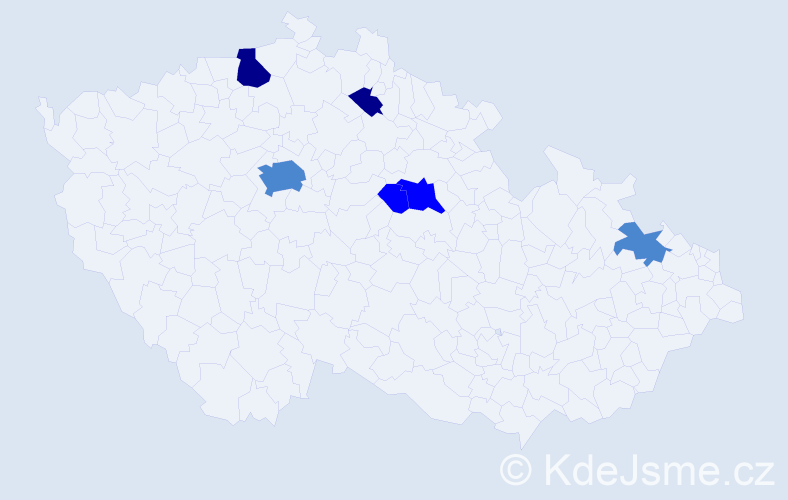 Příjmení: 'Pavliščáková', počet výskytů 12 v celé ČR