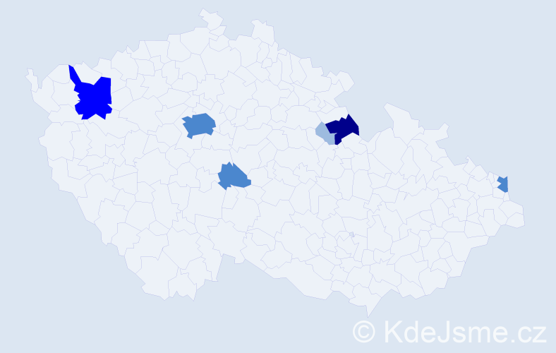 Příjmení: 'Radčenko', počet výskytů 14 v celé ČR