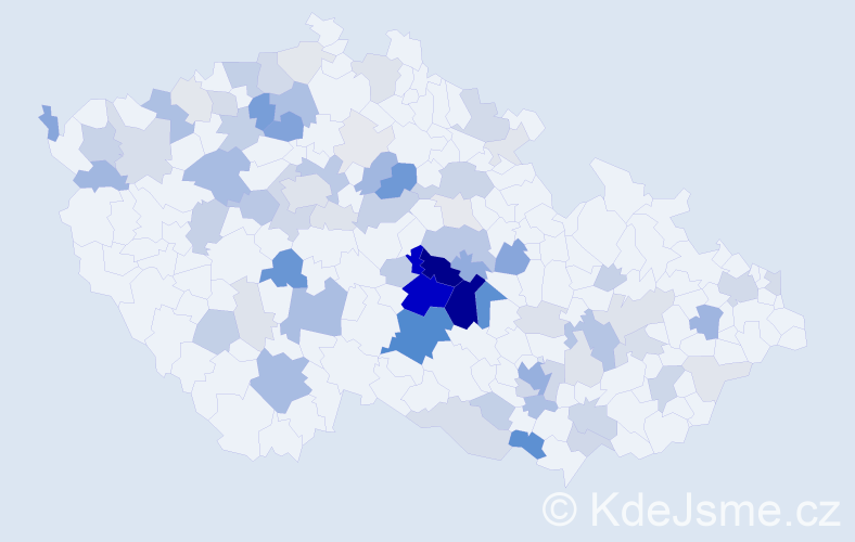 Příjmení: 'Holcman', počet výskytů 260 v celé ČR