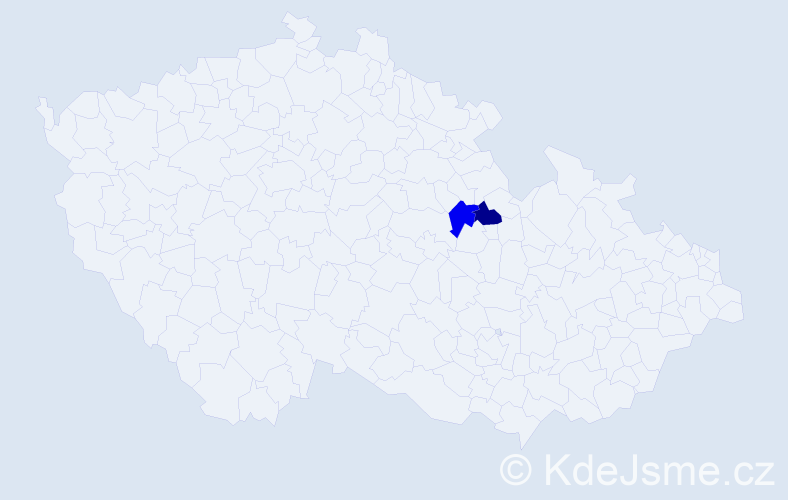 Příjmení: 'Prokeinová', počet výskytů 2 v celé ČR