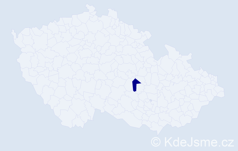 Příjmení: 'Knauver', počet výskytů 1 v celé ČR