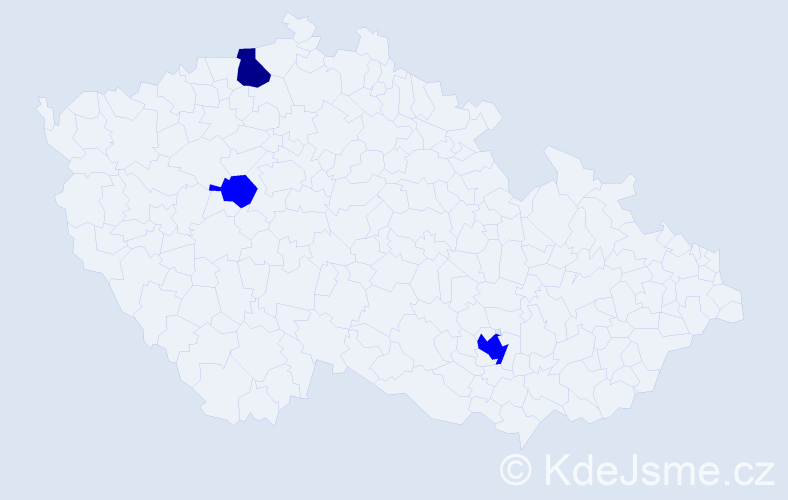 Příjmení: 'Xanthopoulos', počet výskytů 4 v celé ČR