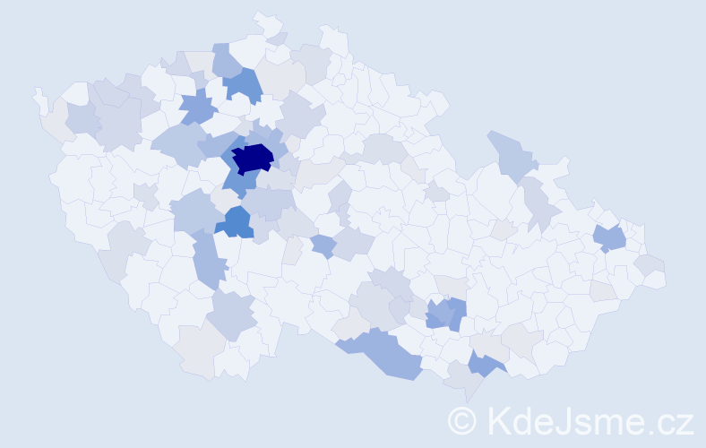 Příjmení: 'Šerák', počet výskytů 305 v celé ČR