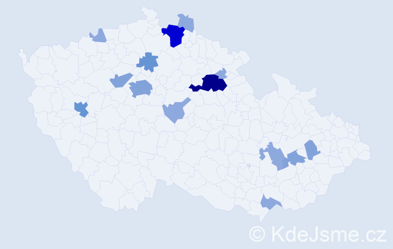 Příjmení: 'Skrovná', počet výskytů 35 v celé ČR