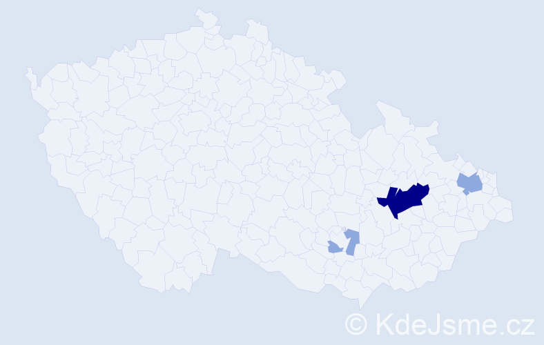 Příjmení: 'Loyka', počet výskytů 8 v celé ČR