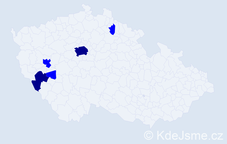 Příjmení: 'Pančenková', počet výskytů 7 v celé ČR