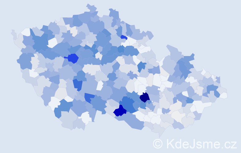 Příjmení: 'Pánek', počet výskytů 2338 v celé ČR