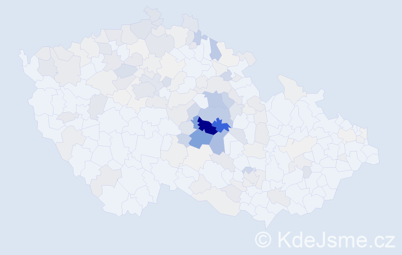 Příjmení: 'Stehno', počet výskytů 633 v celé ČR