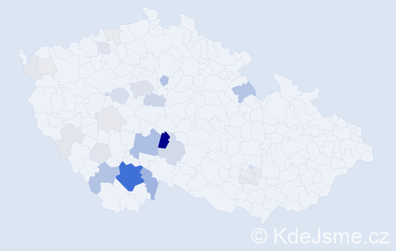 Příjmení: 'Vitha', počet výskytů 107 v celé ČR
