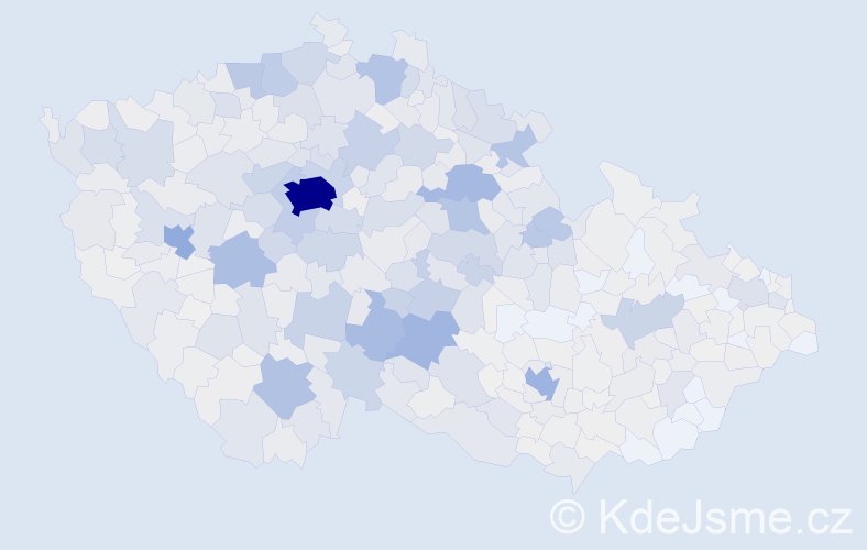 Příjmení: 'Vacek', počet výskytů 4789 v celé ČR
