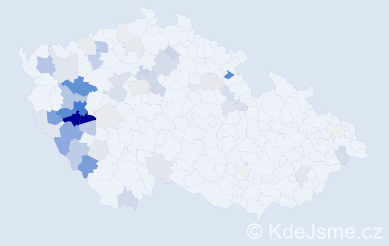 Příjmení: 'Boříková', počet výskytů 181 v celé ČR