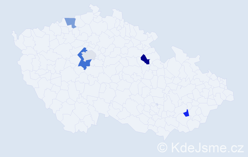 Příjmení: 'Bosch', počet výskytů 6 v celé ČR