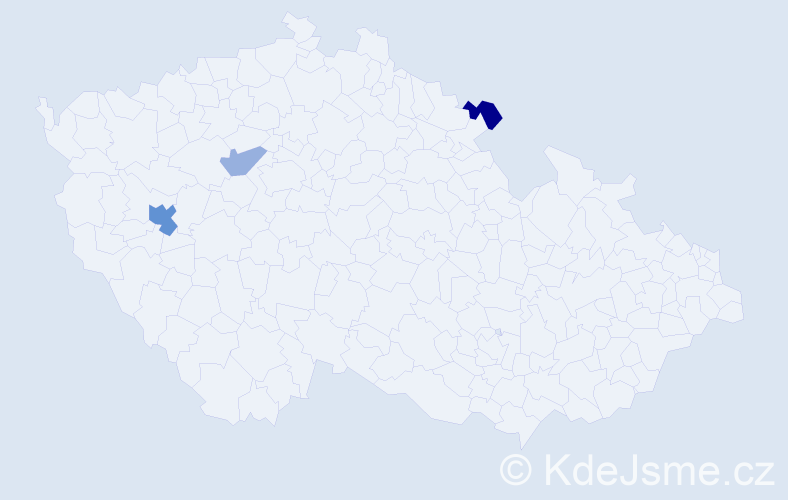 Příjmení: 'Krinkeová', počet výskytů 5 v celé ČR