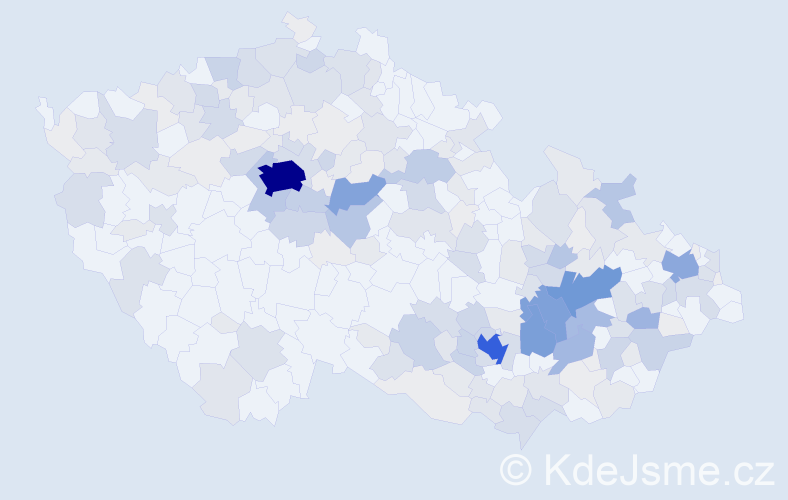 Příjmení: 'Zahradníčková', počet výskytů 763 v celé ČR