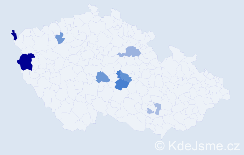 Příjmení: 'Besmáková', počet výskytů 15 v celé ČR