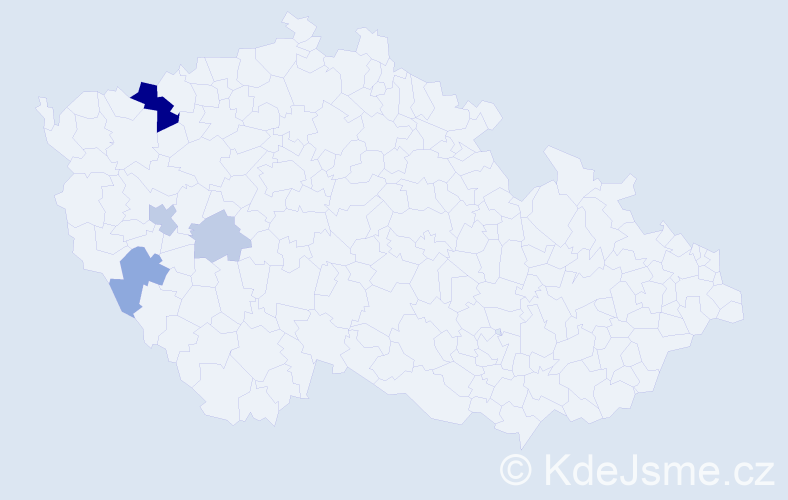 Příjmení: 'Malast', počet výskytů 14 v celé ČR