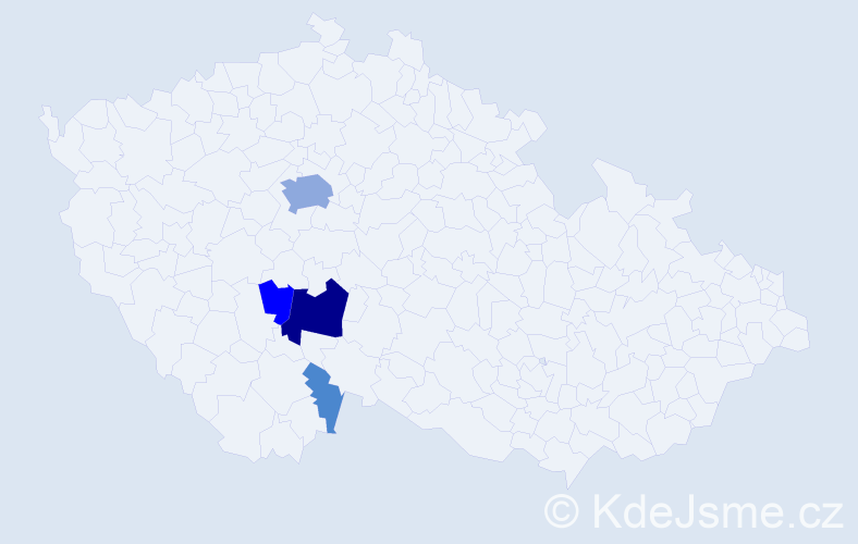 Příjmení: 'Kainráth', počet výskytů 12 v celé ČR
