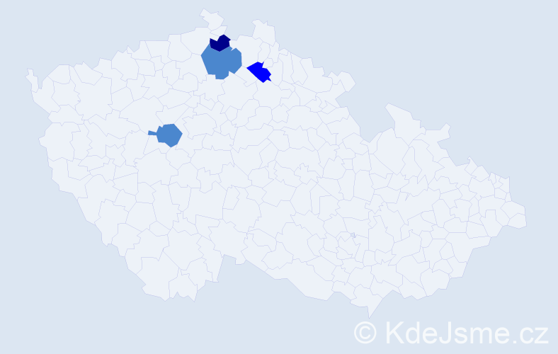 Příjmení: 'Divékiová', počet výskytů 7 v celé ČR