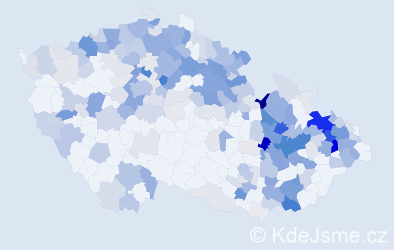 Příjmení: 'Bittnerová', počet výskytů 979 v celé ČR