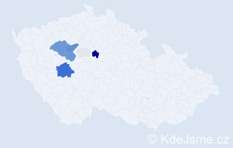 Příjmení: 'Cedlová', počet výskytů 8 v celé ČR