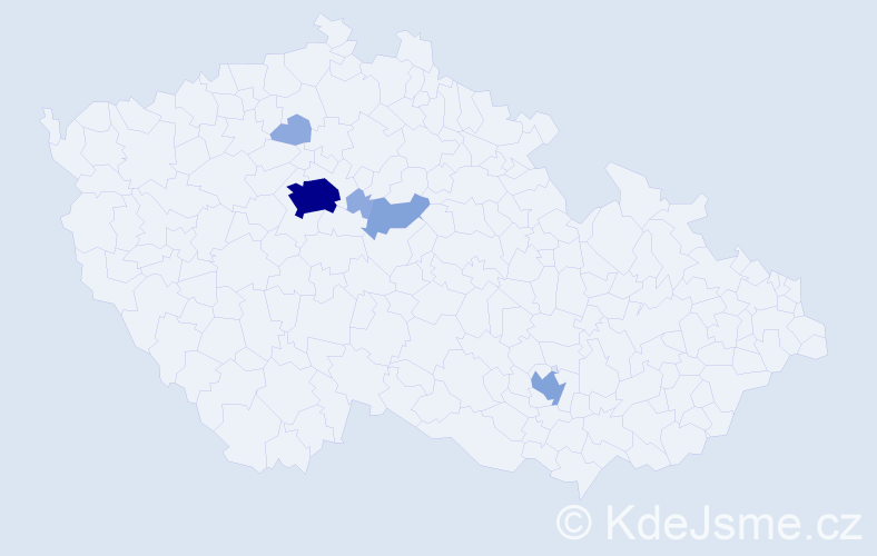 Příjmení: 'Rajčinec', počet výskytů 14 v celé ČR