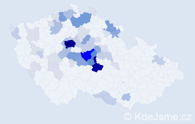 Příjmení: 'Čálek', počet výskytů 185 v celé ČR