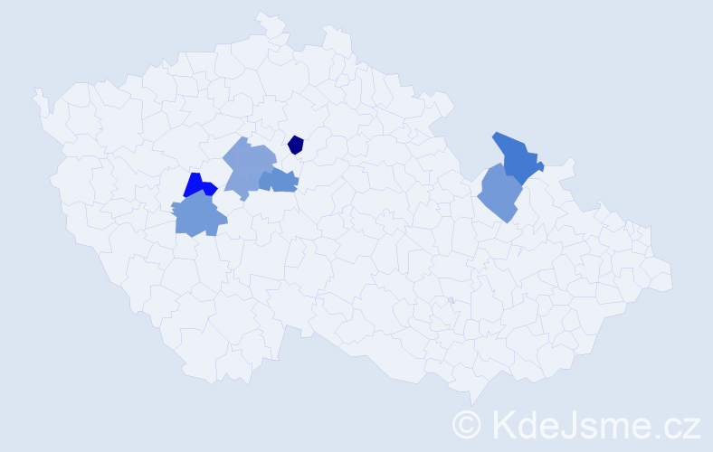 Příjmení: 'Lyachová', počet výskytů 14 v celé ČR