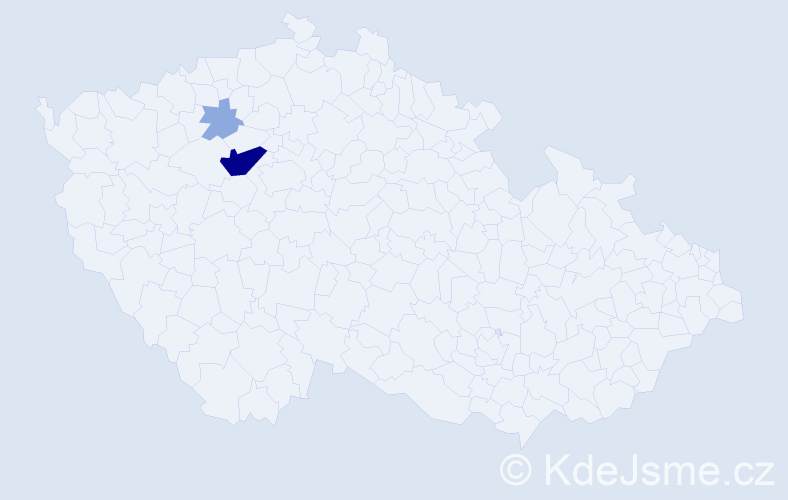 Příjmení: 'Dutkovičová', počet výskytů 6 v celé ČR