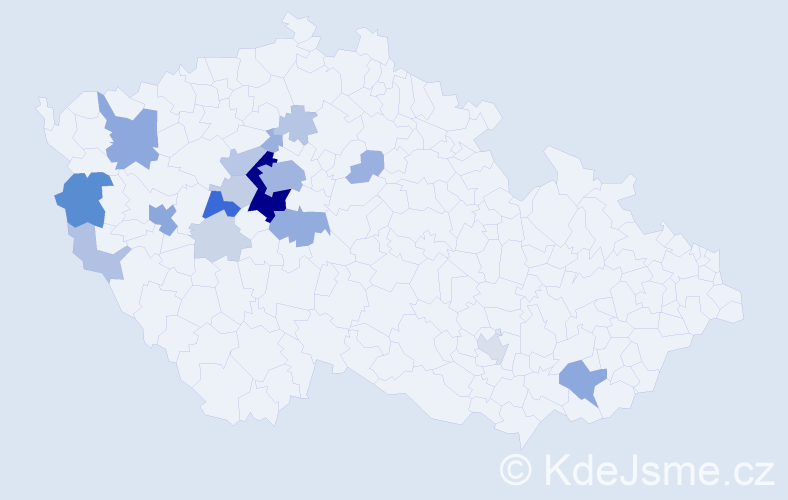 Příjmení: 'Mlejnská', počet výskytů 67 v celé ČR