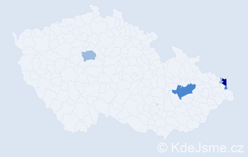 Příjmení: 'Sirek', počet výskytů 10 v celé ČR