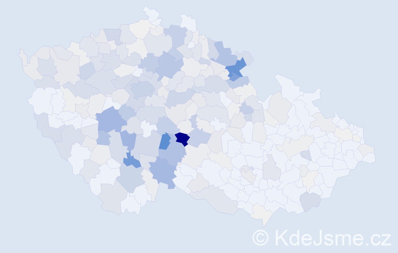 Příjmení: 'Maršík', počet výskytů 1105 v celé ČR