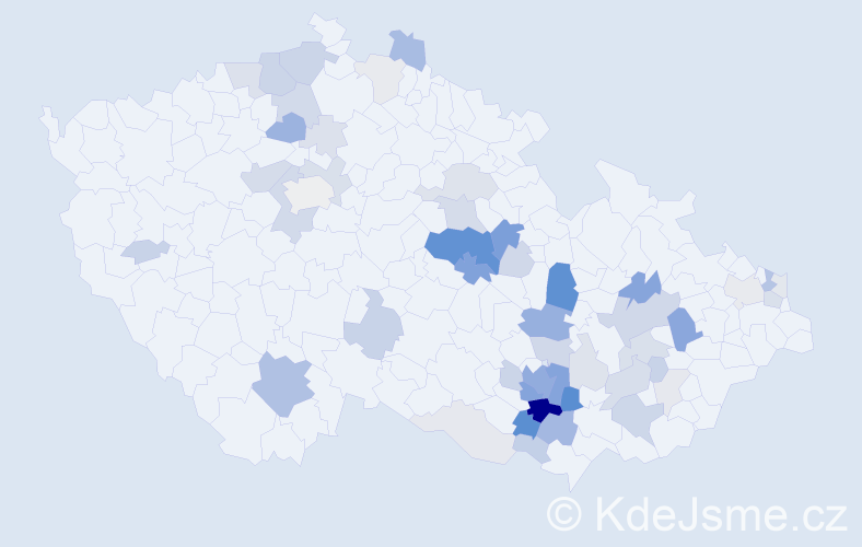 Příjmení: 'Hrouzková', počet výskytů 174 v celé ČR