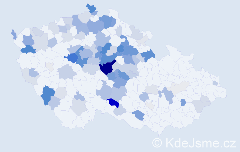 Příjmení: 'Mejstřík', počet výskytů 374 v celé ČR