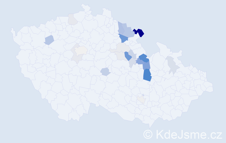 Příjmení: 'Leier', počet výskytů 54 v celé ČR