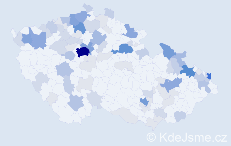 Příjmení: 'Antalová', počet výskytů 272 v celé ČR