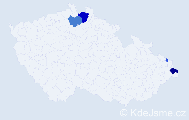 Příjmení: 'Brzula', počet výskytů 11 v celé ČR