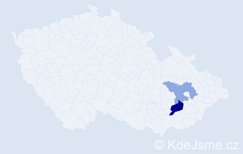Příjmení: 'Najkerová', počet výskytů 11 v celé ČR
