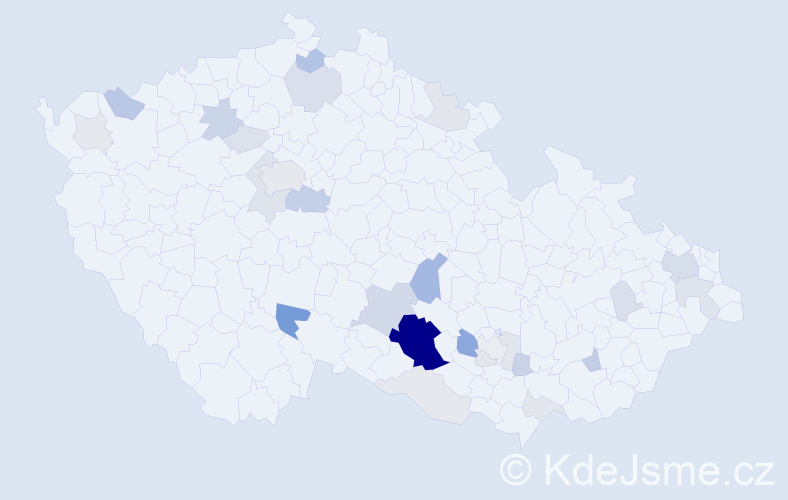 Příjmení: 'Picmausová', počet výskytů 97 v celé ČR