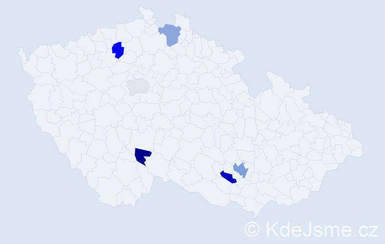 Příjmení: 'Petrashchuk', počet výskytů 8 v celé ČR
