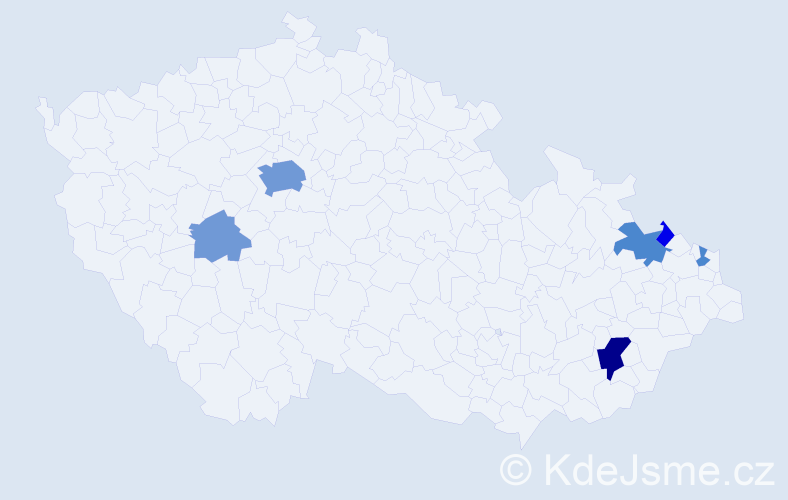 Příjmení: 'Lukovicsová', počet výskytů 21 v celé ČR