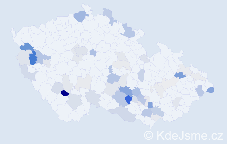 Příjmení: 'Kolesa', počet výskytů 180 v celé ČR