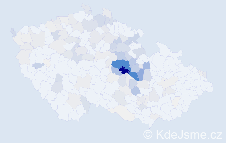 Příjmení: 'Sodomka', počet výskytů 543 v celé ČR