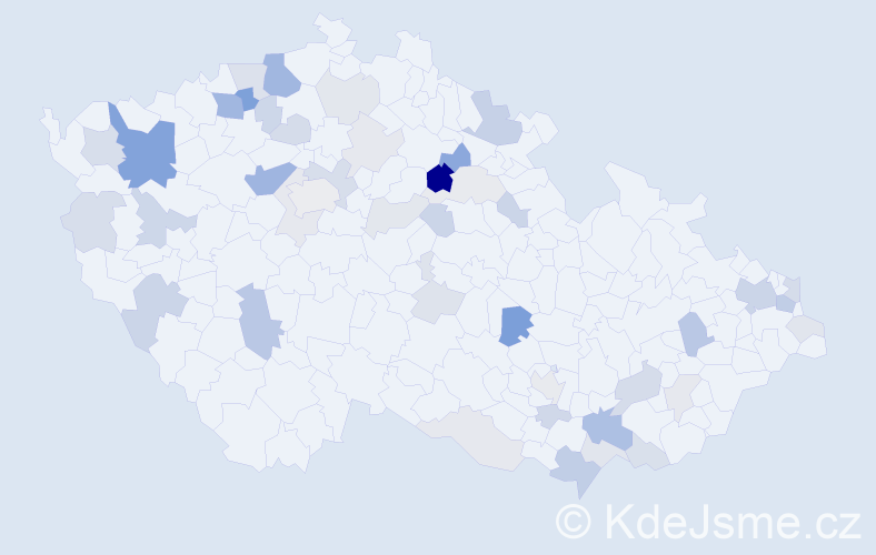 Příjmení: 'Škultétyová', počet výskytů 113 v celé ČR