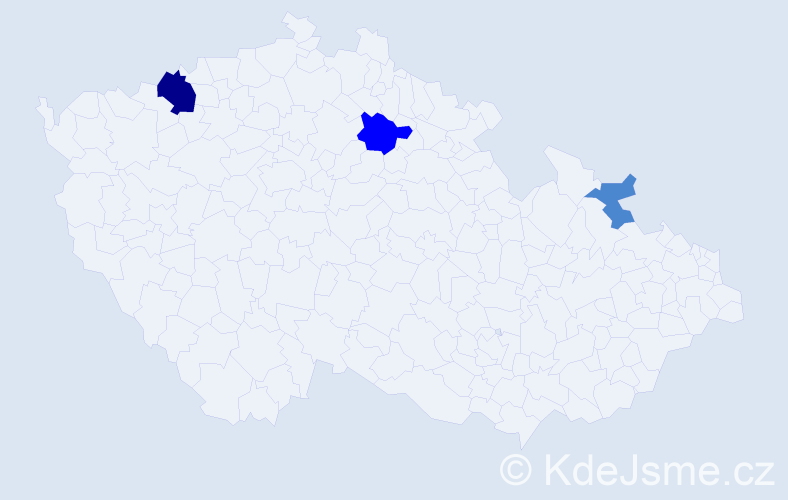 Příjmení: 'Makrai', počet výskytů 6 v celé ČR