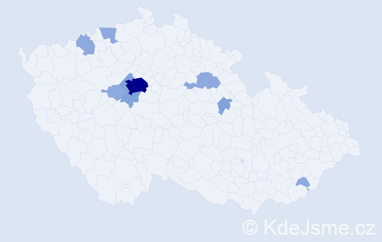 Příjmení: 'Powell', počet výskytů 17 v celé ČR