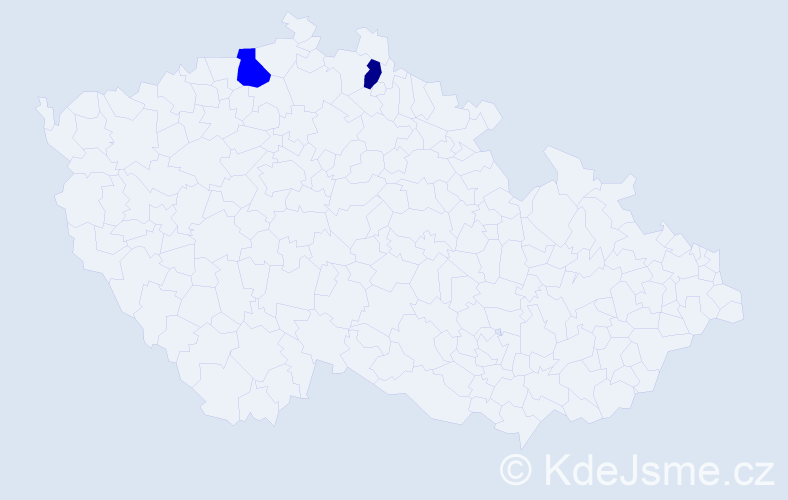 Příjmení: 'Stelcig', počet výskytů 3 v celé ČR