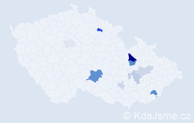 Příjmení: 'Brossová', počet výskytů 17 v celé ČR